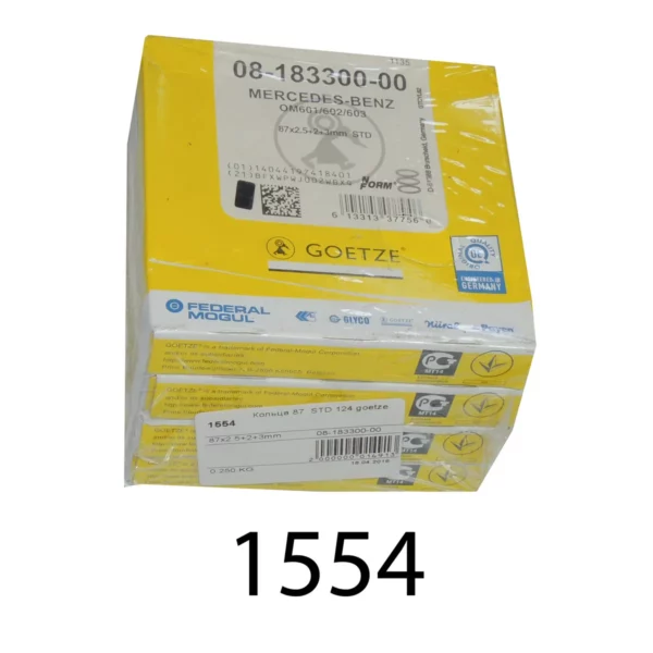 Кольца 87,00 2,0х2,5х3,0 STD GOETZE