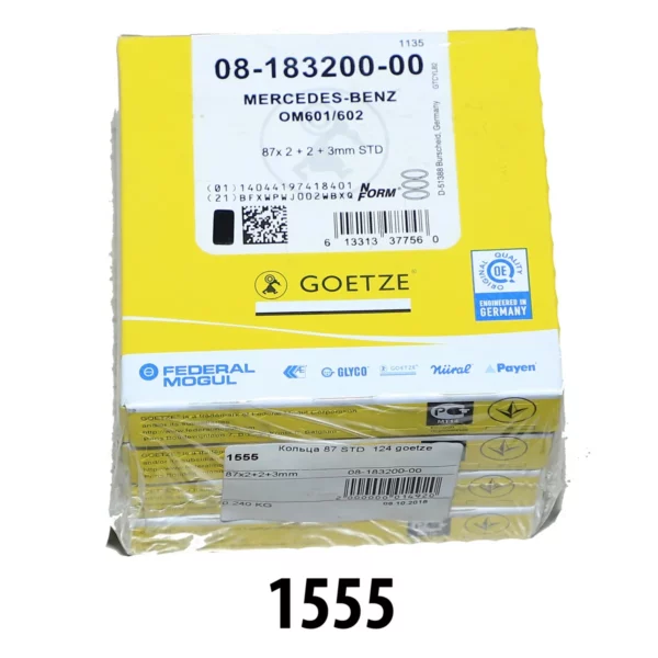 Кольца 87,00 2,0х2,0х3,0 STD 602 GOETZE