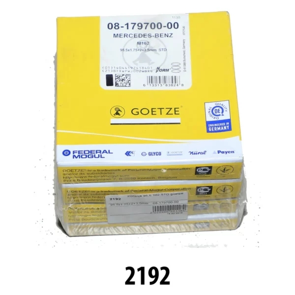 Кольца 95,50 1,75х2,0х3,50mm STD M 102 GOETZE