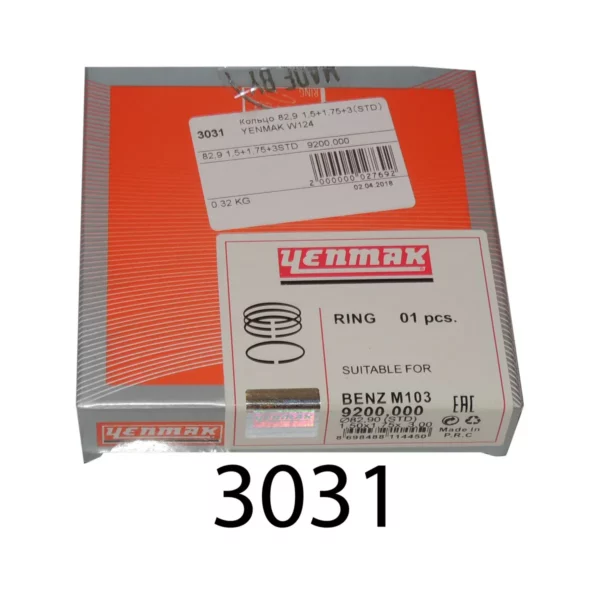Кольца 82,9 1,5х1,75х3,0 STD W124 9200,000 YENMAK