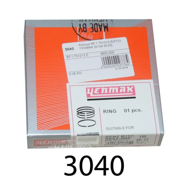 Кольца 89 1,75х2,0х3,5 STD 9652,000 W124 W102 YENMAK