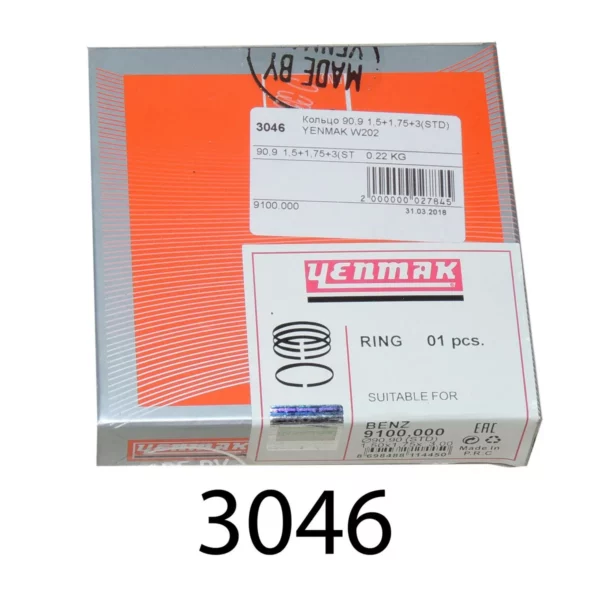 Кольца 90,90 1,5х1,75х3,0 STD) W202 YENMAK 4шт