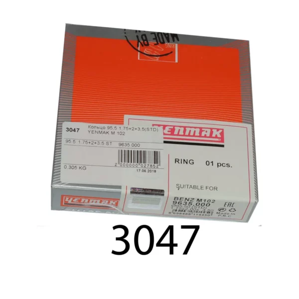 Кольца 95,5 1,75х2,0х3,5 STD M102 9635,000 YENMAK