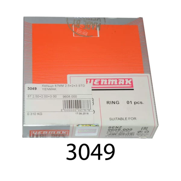 Кольца 87,00 2,5х2,0х3,0 STD 1шт 9608,000 YENMAK
