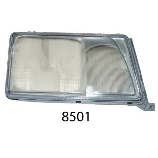 Стекло фары W124 N/M новый R Ешка